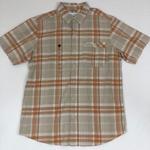Columbia Plaid Polo Shirt Button Down